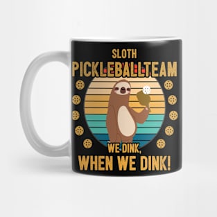 Funny Pickleball Player Gift Sloth Mug
